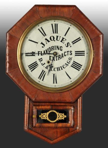 Appraisal: Jaques Flavoring Extracts Advertising Wall Clock Description Dated D J