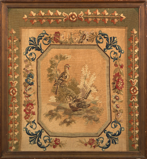 Appraisal: Attractive Louis-Philippe Rectangular Aubusson Panel second quarter th century in