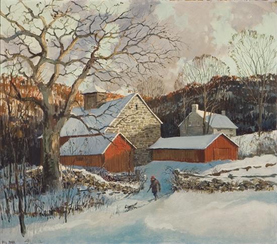 Appraisal: SLOANE ERIC American - ''Hill Farm'' oil on masonite x