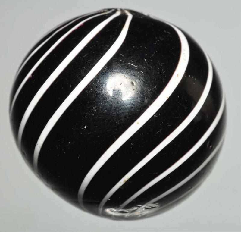 Appraisal: Black Clambroth Marble Description Black clambroth with white lines Marble