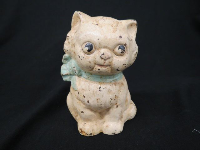 Appraisal: Cast Iron Figural Cat Bank