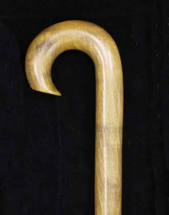 Appraisal: A rhinoceros horn walking stick c made in two sections