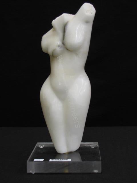 Appraisal: Marble Statue of Woman depicting nude torso of a woman