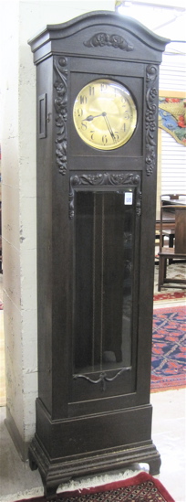 Appraisal: AN OAK TALL CASE FLOOR CLOCK German early th century