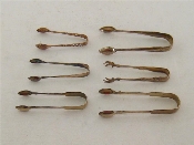 Appraisal: A group of six pairs of silver sugar tongs various