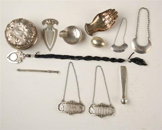 Appraisal: A Very Miscellaneous and Fun Lot of Sterling a yoyo