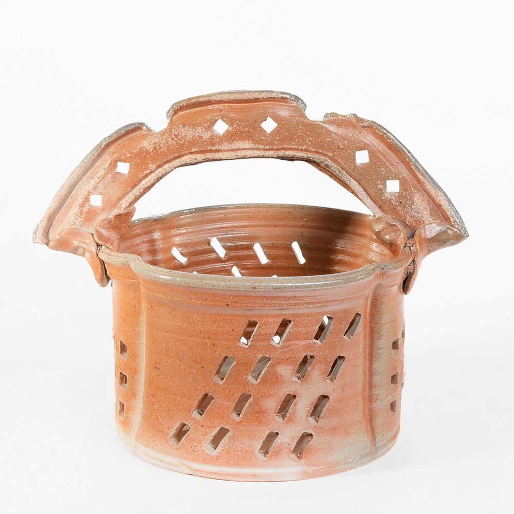 Appraisal: Betty Woodman Perforated Basket Betty Woodman - Perforated Basket glazed