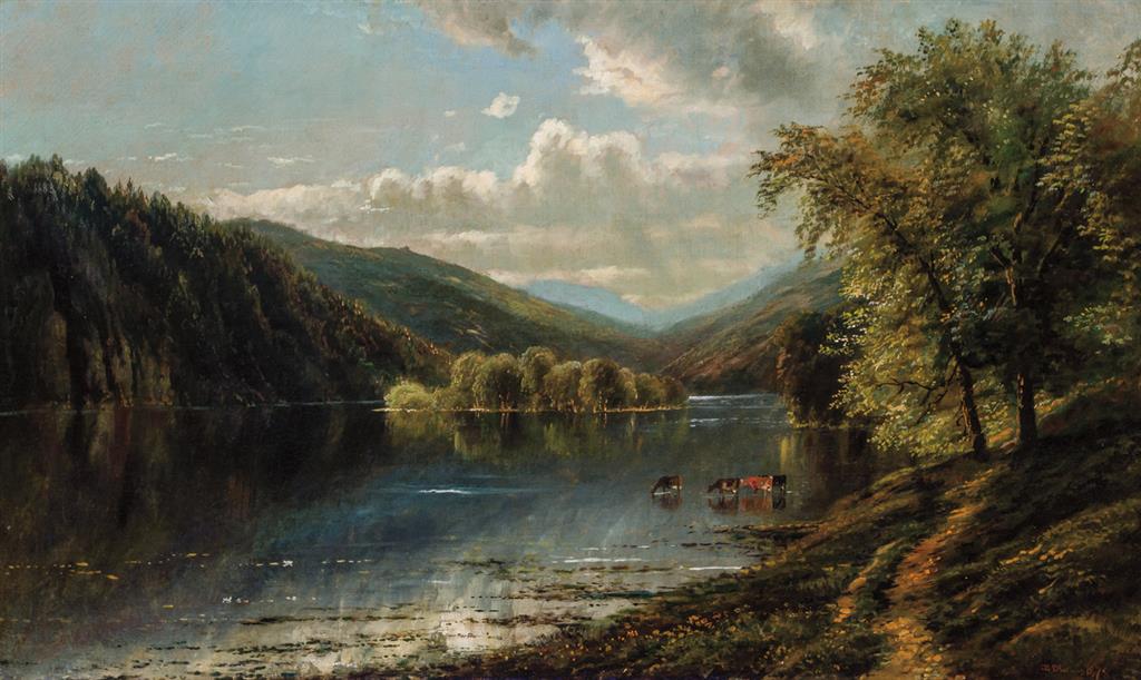 Appraisal: EDMUND DARCH LEWIS American - Along the Susquehanna oil on