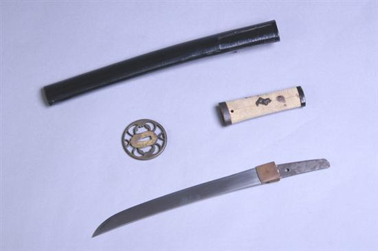 Appraisal: JAPANESE DAGGER TANTO Shin-Shinto sword period th century Blade hira-zukuri