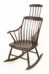 Appraisal: ROCKING CHAIR - Circa - double comb back stepdown Windsor