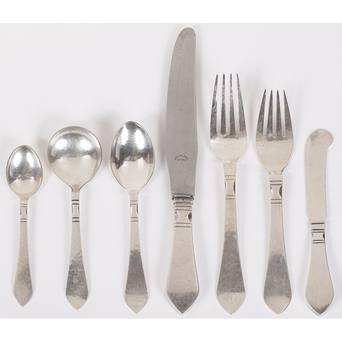 Appraisal: Georg Jensen flatware in sterling silver Continental Antik pattern dinner