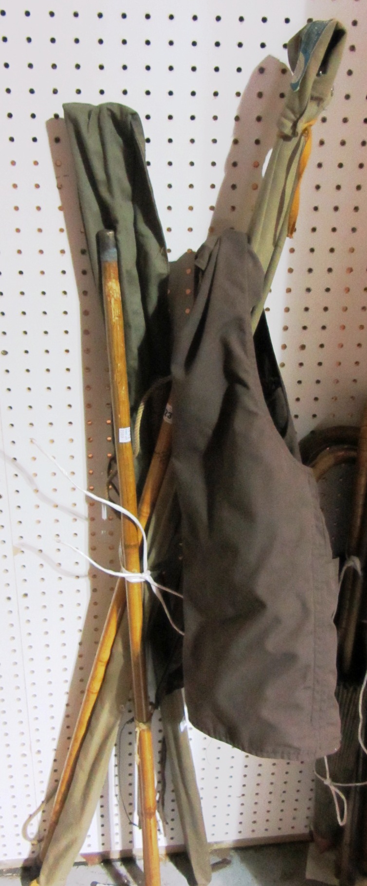 Appraisal: Hardys fly fishing jacket a Hardys wading staff and two