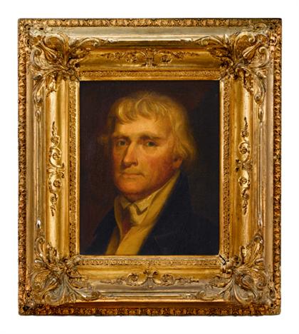 Appraisal: American School th th century portrait of thomas jefferson Unsigned