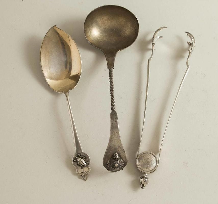 Appraisal: Three Silver Serving Pieces Assembled lot of three silver serving