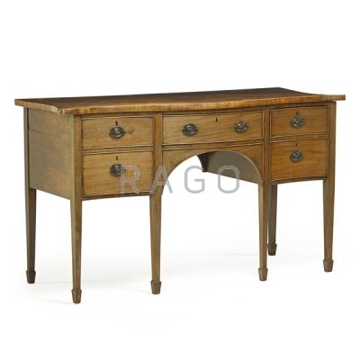 Appraisal: GEORGE III SERPENTINE FRONT SIDEBOARD Condition Report