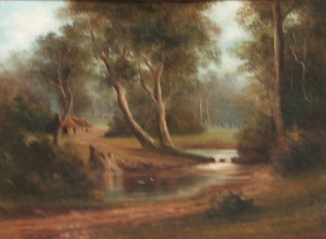 Appraisal: Charles Young - Sutherland Creek oil on canvas x cm