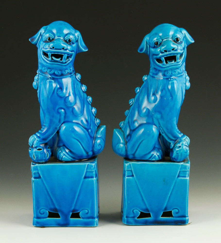 Appraisal: - Pr Chinese Foo Dogs Pair of Chinese Foo Dogs