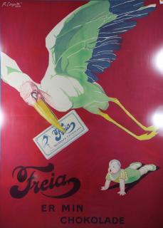 Appraisal: Vintage Lithographic Poster A Cometti Freia circa A Cometti French