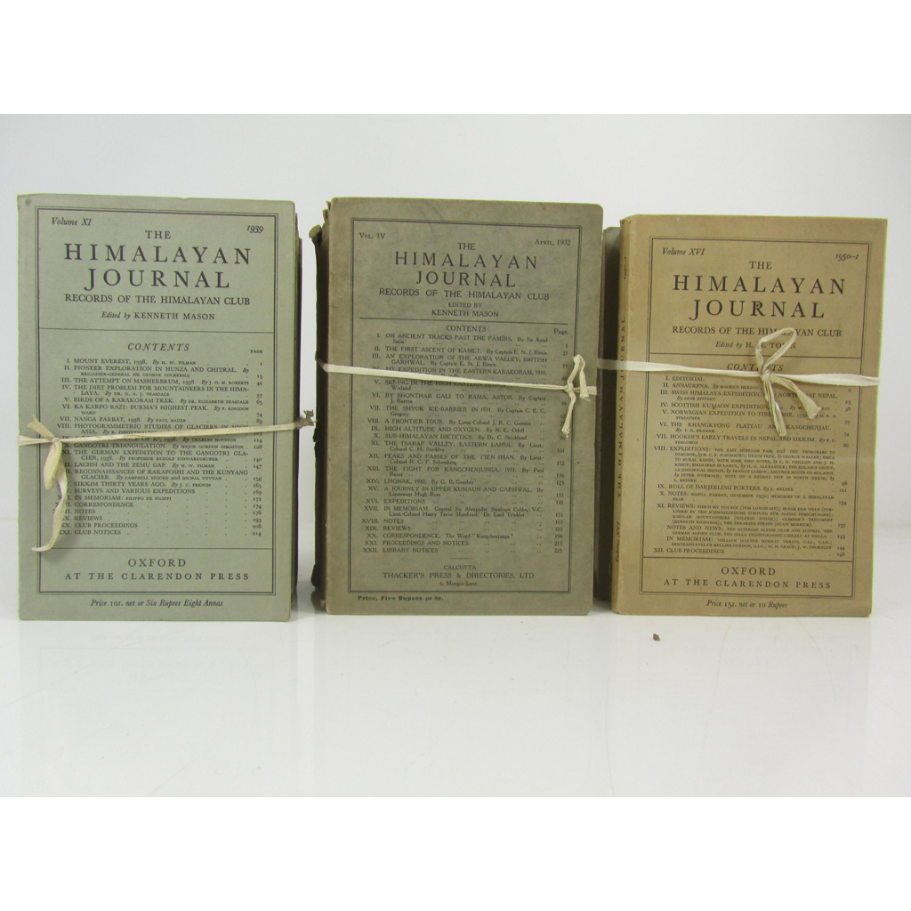 Appraisal: The Himalayan Journal Records of the Himalayan Club Oxford Clarendon