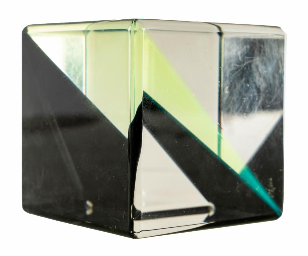 Appraisal: VASA B CUBE acrylic signed and numbered E Condition surface