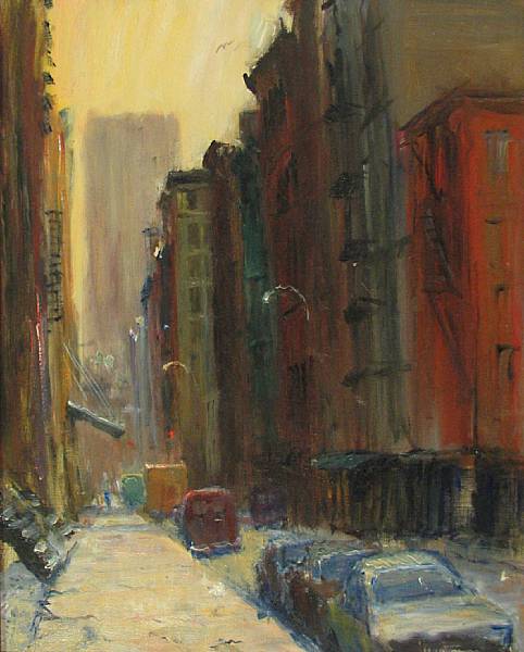 Appraisal: Anthony Springer - SoHo unsigned oil on canvas x in