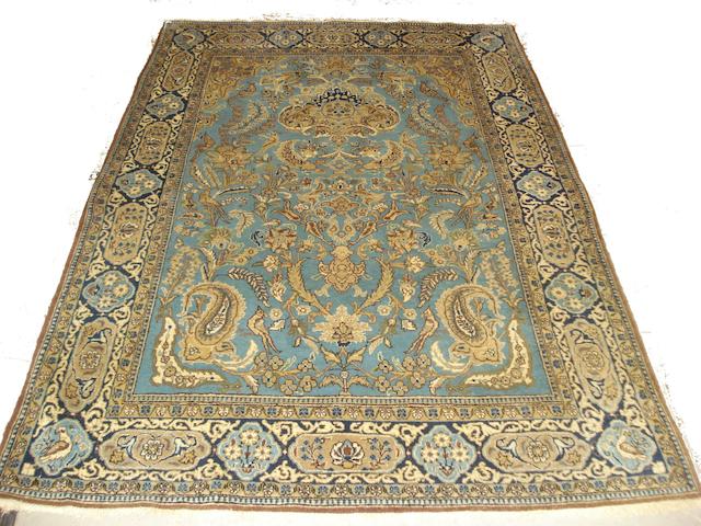 Appraisal: A Ghom part silk rug Central Persia cm x cm