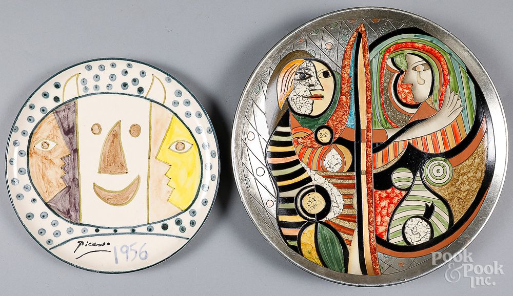 Appraisal: Two Picasso porcelain chargers Two Picasso porcelain chargers dia and