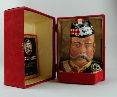 Appraisal: Royal Doulton large character jug whiskey decanter William Grant contents