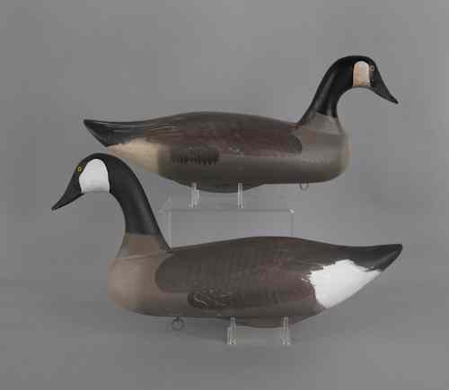 Appraisal: Two Canada goose decoys l