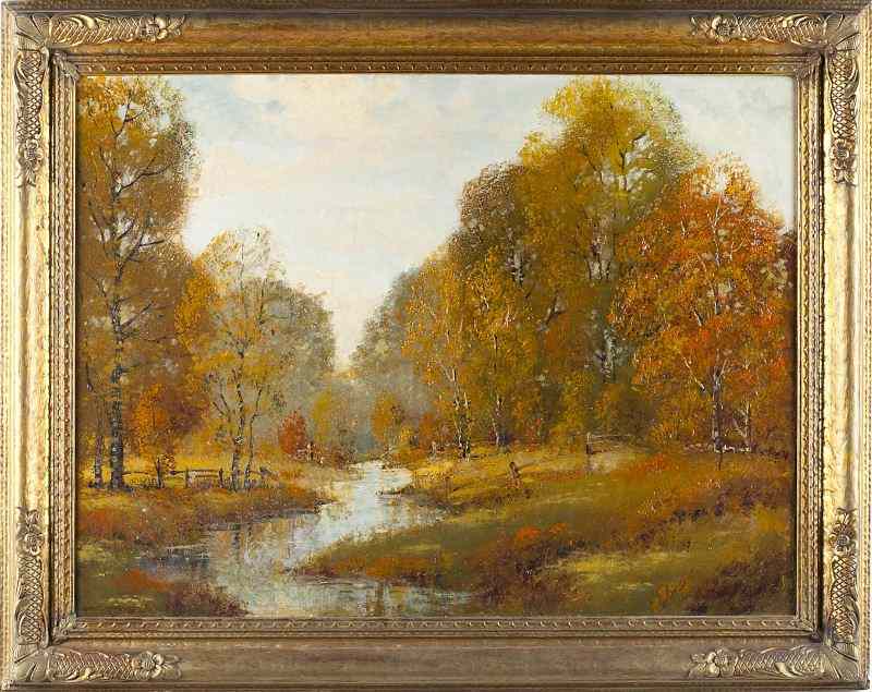 Appraisal: Ernest Fredericks AR - Fall Treesoil on canvas signed lower