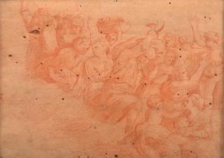 Appraisal: th Century French School Red Chalk on Paper Unsigned A