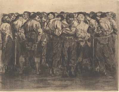 Appraisal: Kathe Kollwitz German - Die Gefangenen or The Prisoners Etching