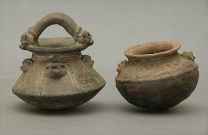 Appraisal: Two Small Nicoya Pre-Columbian Pottery Vessels Larger in x in