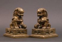 Appraisal: Pair of Chinese Foo Dogs ca th Century Pair of