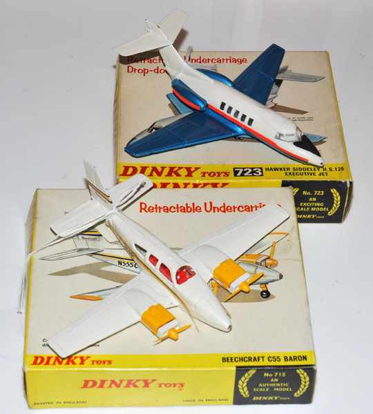 Appraisal: DINKY BEECHCRAFT C BARON AND DINKY HAWKER SIDDELEY H S