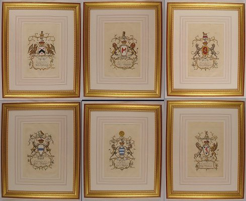 Appraisal: H C ENGRAVINGS OF HERALDIC CREST BY JACOBS LONDON ''