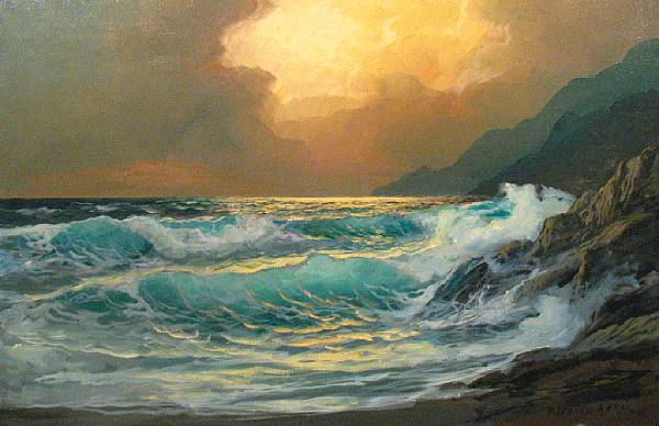 Appraisal: Alexander Dzigurski Yugoslavian American - Incoming Tide signed 'A Dzigurski'