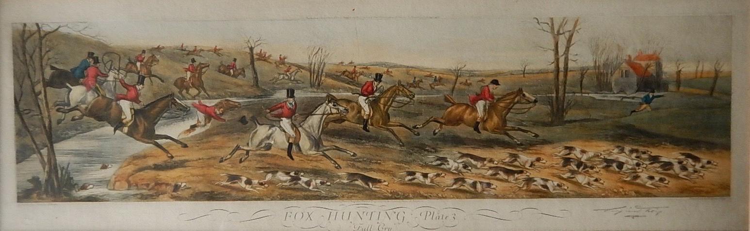 Appraisal: After Henry Alken - Fox hunting 'Full Cry' Plate No