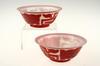 Appraisal: BOWLS - Pair of late th c Chinese Peking glass