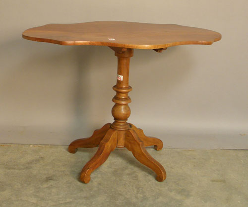 Appraisal: Continental cherrywood tea table th c h w d