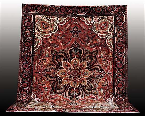 Appraisal: Persian Heriz carpet ' x '