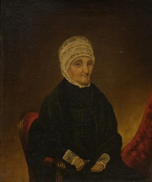 Appraisal: ENGLISH SCHOOL th CENTURY ELDERLY LADY IN A CAP unsigned