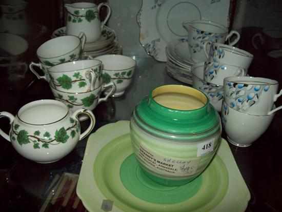 Appraisal: TWO 'S PART TEA SETS FINE BONE CHINA CONSISTING OF