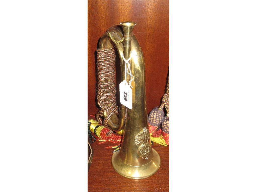 Appraisal: Royal Welsh fusilier regimental bugle