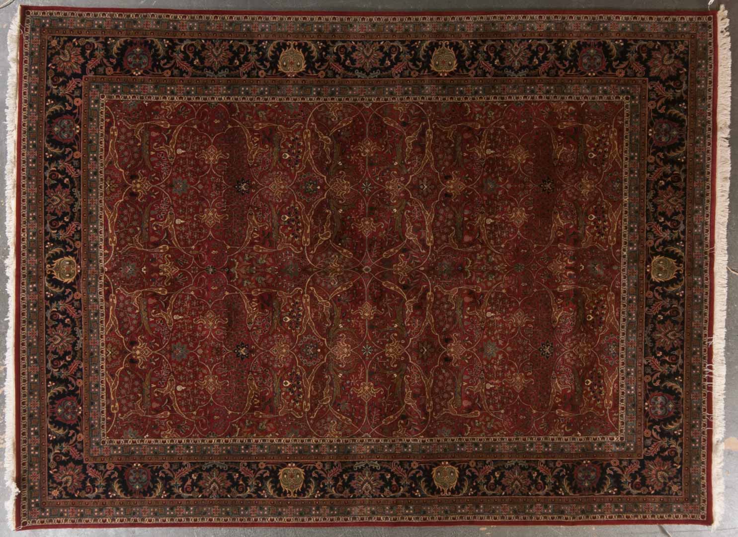 Appraisal: Indo-Tabriz carpet approx x India modern Condition Even wear