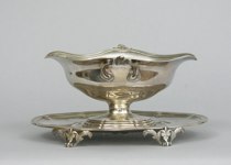 Appraisal: Sterling Silver Dish with Liner French circa th Century Lovely