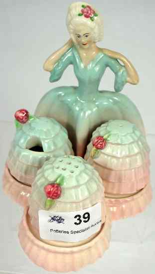 Appraisal: Carltonware Lady Cruet Set in the Australian Design