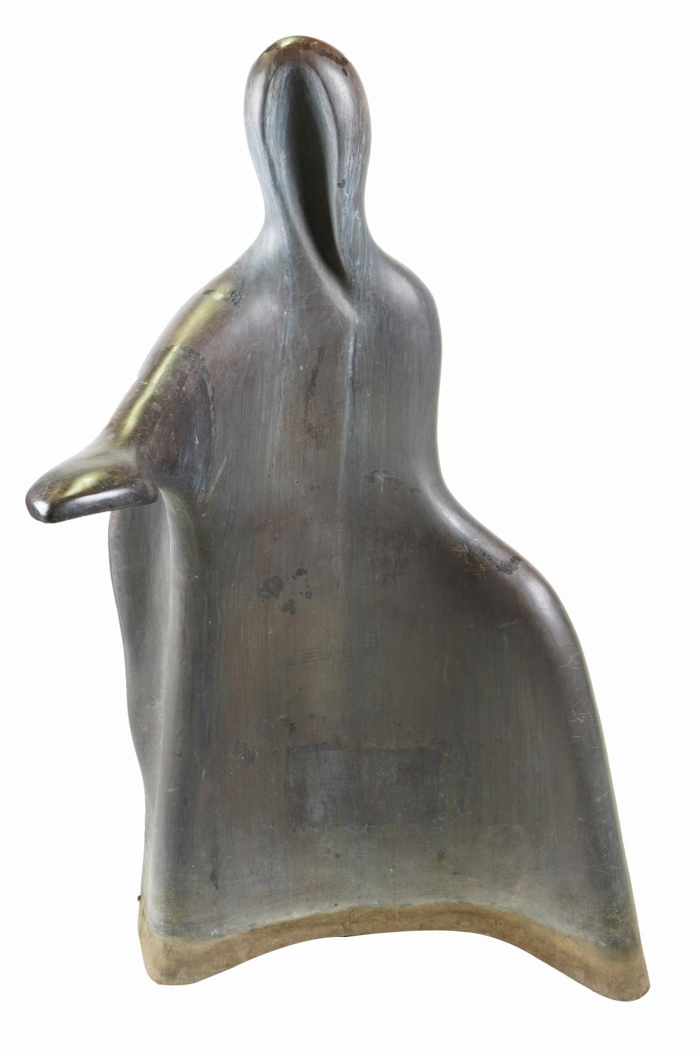 Appraisal: VICTOR SALMONES - STANDING ABSTRACT FIGUREbronze Condition marks scratches and