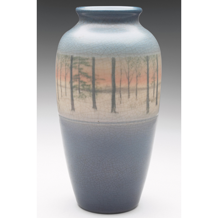 Appraisal: Rookwood vase large shoulderedshape in a Vellum glaze with a