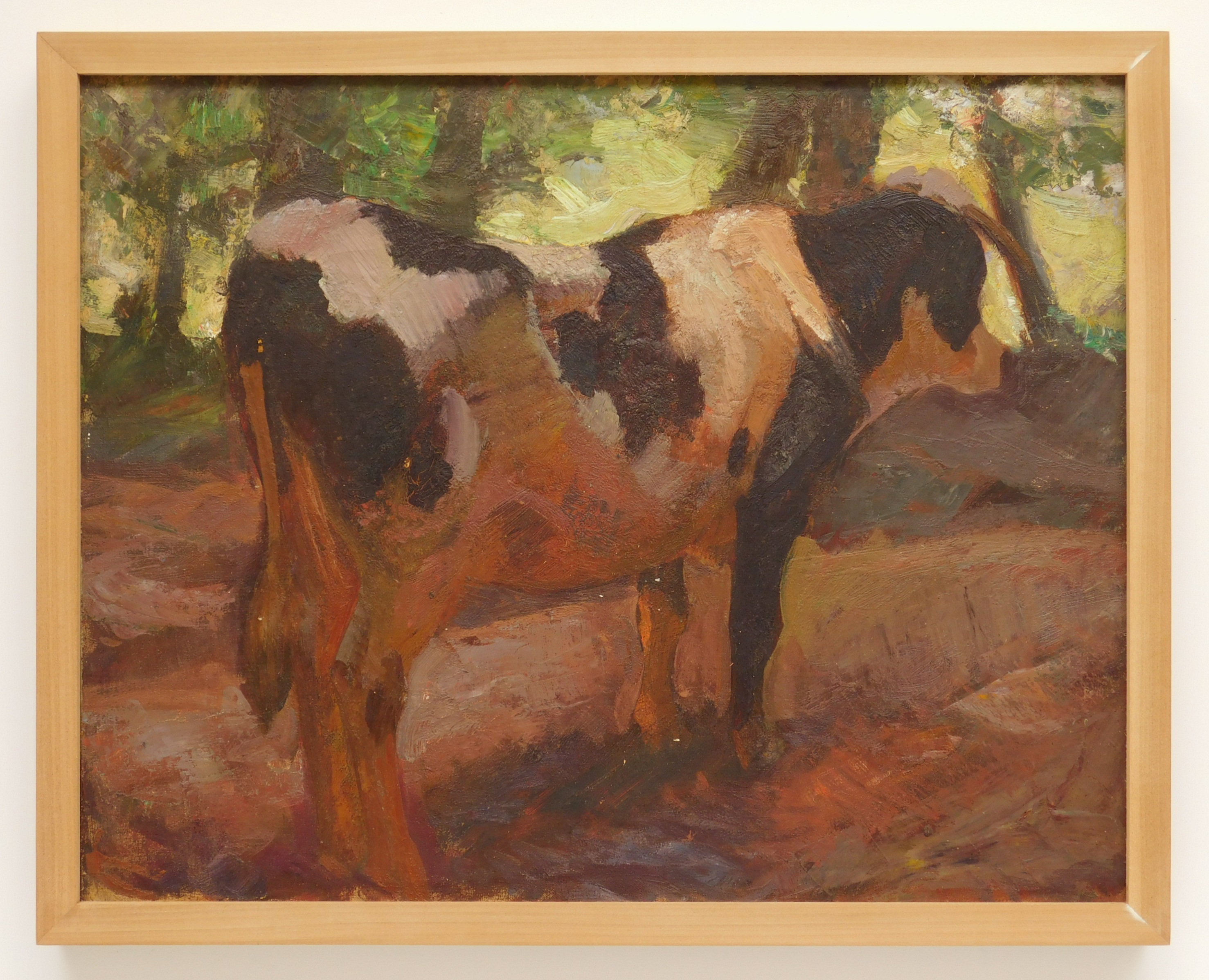 Appraisal: Henry G Keller American - Cow in Shade- oil on